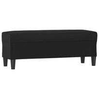 Suoliukas vidaXL, Dirbtinė oda, 100x35x41cm, juoda, Juoda
