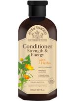 HERBAL TRADITIONS Plaukų kondicionierius su 7 žolelėmis, stiprinantis ir skatinantis plaukų augimą, 500 ml