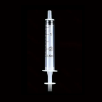 Švirkštas, 2,5 ml, su guminiu stūmokliu