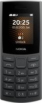 "Nokia 105 4G 2nd Edition" (2024) (1,77 colių ekranas, išimama 1450 mAh baterija, 128MB išplečiama atmintis, "Bluetooth 5.0", C tipo USB, 3,5 mm lizdas, dvi SIM kortelės, IP54, FM radijas) Medžio anglis