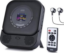 August SE15 Nešiojamasis "Bluetooth" 5.3 CD grotuvas su garsiakalbiu 3,5 mm garso įvesties ir išvesties įkraunamas CD grotuvas su USB / ekvalaizeriu / apsauga nuo pasimetimo / kartojimo režimu / sieniniu laikikliu / ausinėmis ir nuotolinio valdymo pulteli