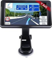 BONRYAN navigacijos įrenginys automobiliams 2023 m. - GPS navigacija 7 colių nemokamas žemėlapio atnaujinimas, įspėjimas apie greičio kameras, balso gairės, POI juostos asistentas