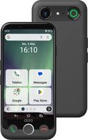 DORO - Doro Aurora A10 Mobiltelefon - Senjorų išmanusis telefonas - Einfach zu bedienen - Assistenz-Taste mit GPS-Ortung - Hörgeräte-kompatibel - Inklusive USB-Kabel - Graphit