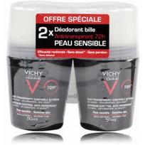 Vichy Homme 72h Antiperspirant antiperspirantas vyrams - 2 x 50 ml.
