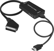 uhddadi "Scart" į HDMI adapterį Vaizdo garso keitiklis HD 1080P su HDMI kabeliu HDTV STB VHS Xbox PS3 Sky DVD Blu-ray ir kt.
