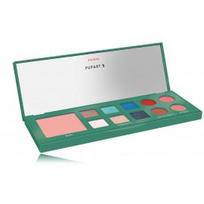 Pupa Pupart S Palette Green makiažo paletė veidui, akims ir lūpoms - 11,2 g.
