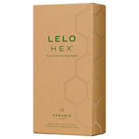 LELO Hex Organic - prezervatyvai - natūralus lateksas - 12 vnt