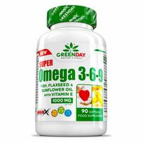 GreenDay® Super Omega 3-6-9 omega riebiosios rūgštys 90 kapsulių