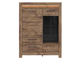 Vitrina Torin 1D1W2S, ruda