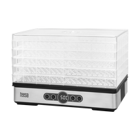 Grybų, daržovių, vaisių džiovyklė, 400 W, 5 sietai, ekranas, konvekcija, TEESA