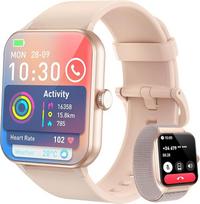 "Blackview" išmanusis laikrodis vyrams ir moterims su telefono funkcija (skambinti / priimti skambučius) / pranešimų priminimas, sporto laikrodis su 100+ sporto režimų, fitneso laikrodis, širdies ritmo miego monitorius, žingsniamatis, išmanusis