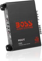 "Boss Audio R1004" 400W "Riot" 4 kanalų didelės galios stiprintuvas