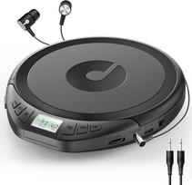 "Gueray" CD grotuvas Nešiojamasis CD grotuvas Asmeninis CD grotuvas su ausinėmis LCD ekranas Apsauga nuo nuslydimo HiFi klasikinis CD muzikos grotuvas PROG atminties funkcija CD grotuvas automobiliui Namai