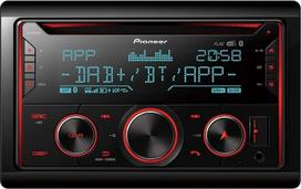 "Pioneer" FH-S820DAB 2DIN CD automobilinis radijas su DAB+, "Bluetooth" laisvų rankų įranga, priekine AUX ir USB jungtimi