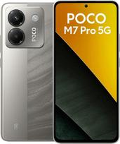 Išmanusis telefonas "Xiaomi Poco M7 Pro 5G", 8+256GB, 50 MP pagrindinė kamera su OIS, 5110 mAh baterija (tipai), IP64, A funkcijos, be įkroviklio (sidabrinis, 8+256G)