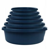 Plastikinis dubuo skalbiniams, tamsiai mėlynas, 9 L