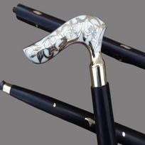 93.98 cm Victorian-Style Walking Stick Brass Handle Wooden Cane Designer Accessory Best Gift for Unisex