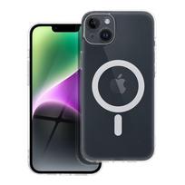 FROST MAG COVER case with camera protection compatible with MagSafe for IPHONE 14 Plus frozen transparent