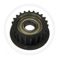 Diržo skriemulys su guoliu John Deere 54,00 x 17,00 x 22,50 mm su 22 dantimis AM125624, LT 133, LT 155, LT 166, LTR 155, LTR 166, LTR 180