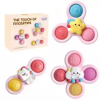 WOOPIE BABY sensorinių Pop-it suktukų rinkinys „Kosmosas“, 3 vnt., rožinis