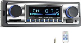 "iFreGo" automobilinis radijo imtuvas "Bluetooth", automobilinis radijo imtuvas "Bluetooth", automobilinis radijo imtuvas 1 DIN su laisvų rankų įranga, 7 spalvų SD/TF/MP3/AUX įvestis, FM/AM greitojo įkrovimo funkcija ir funkcija, 60 W x 4 mobiliojo telefo