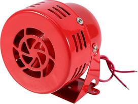 "VOBOR Air Raid Horn", 110 dB garsus garsinis signalas, 12 V sunkvežimio motociklo oro sirenos signalas garsiai 50s (raudona)