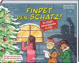 Findet den Schatz! - Pabėgimo nuotykių knyga vaikams: (Escape-Adventskalender für Kinder: Ein Abenteuer zu Weihnachten)