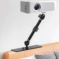 Projektoriaus laikiklis lovai ir sofai - reguliuojamas stovo ilgis 33-45 cm, lovos ir sofos projektoriaus laikiklis, suderinamas su XGIMI, Nebula, VANKYO, Epson ir kitais (A stilius)