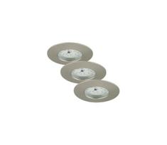 Briloner - KOMPLEKTAS 3x LED įleidžiamas lubinis vonios šviestuvas LED/5,5W/230V IP44