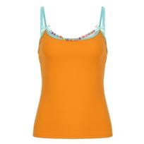 Suspender Vest Women's Outer Wear Inner Removal Chain Bow Spice Girl Top S oranžinė