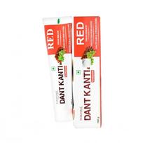 Raudona dantų pasta - Gaivus kvapas - Dant Kanti - Apsauga nuo karieso, Sveikos dantenos ir Stipresnis emalis 1 pcs