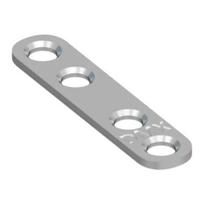 Montavimo plokštelė 56,5x13x2,0mm, cinkuota, 4vnt.