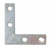 Montavimo plokštelė langams,  40x40x10x1,5 mm, 4vnt., cinkuota