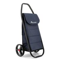 Su ratais pirkinių krepšys 53 l Com Tweed Polar Black Tube – Rolser