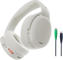 Skullcandy Crusher ANC 2 Over-Ear Noise Cancelling Wireless Headphones with Sensory Bass, Extra Charging Cable, 50 Hours Battery Life, Skull-iQ, Alexa Support, Micro, Bluetooth Compatible, Bone