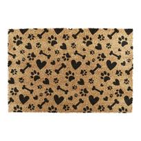 Iš kokoso pluošto grindų kilimėlis 40x60 cm Paws and Bones – Artsy Doormats