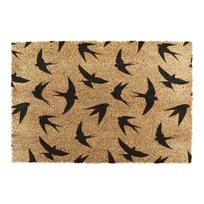 Iš kokoso pluošto grindų kilimėlis 40x60 cm Swallows – Artsy Doormats