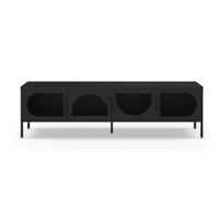 TV spintelė juodos spalvos 180x50 cm Tayra – Marckeric