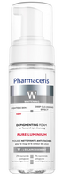 PHARMACERIS W Pure-Luminium Depigmenting veidui ir akims valomosios putos, 150 ml