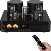 "Juson Audio" JTA100 200 W vakuuminių lempų stiprintuvas Integruotas hibridinis su BT 5.0 optiniu AUX RCA Phono įvestimi ir ausinių išvestimi 2.1CH AB klasės HiFi namų garso aparatūra, skirta patefonams
