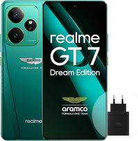 "realme GT7" 5G išmanusis telefonas, 16 + 512GB, "Aston Martin Green", 7000 mAh baterija, 120 W įkrovimas, "Dimensity 9400e" mikroschemų rinkinys, IMX906 50 MP kamera, dirbtinio intelekto planuoklis (akcijos ribotos)