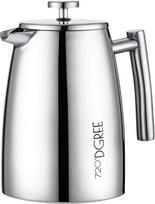 720°DGREE 1 litro nerūdijančio plieno kavos virimo aparatas "French Press "Sunrise" - be BPA - kavos virimo aparatas, spaudos antspaudo puodelis, spaudos filtro puodelis su nuolatiniu filtru - elegantiškas kavos puodelis 4-8 puodeliams puikios kavos