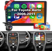 Hodozzy Carplay automobilinis radijas Toyota Auris 2006-2011 Android automobilinis radijas su navigacija, 10 colių jutiklinis ekranas su Android Car/WiFi/GPS/RDS/FM/Bluetooth/USB