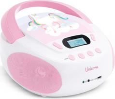 MOOOV 477407 Children's Unicorn CD Player with USB Port