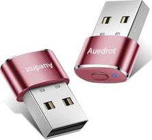 Neaptinkamas USB pelės judintuvas su perjungimo mygtuku, metalinis pelės judintuvas, automatinis pelės judintuvas su 2 judinimo režimais, "Plug & Play", neleidžia kompiuteriui / nešiojamajam kompiuteriui pabusti, rožinis auksas, 2 vnt.