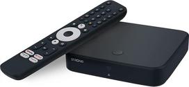STRONG transliacijos dėžutė "Android TV", DVB-T2, 4K UHD, SRT420, integruota "Chromecast", suderinama su "Google" balso asistentu, "Dolby Audio" ir "Dolby Vision", "Google Play", "Netflix", "Prime Video" ir kt.