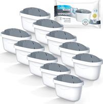 Wessper vandens filtras kietam vandeniui, 10 vnt. | Dafi Unimax Aquaphor A5 Brita Maxtra+ Philips AWP212/10 vandens filtro ąsotis | Vandens filtro kasetės mažina chloro kiekį, kalkes | Grynesnis