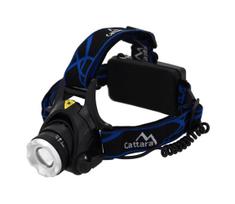LED Įkraunamas žibintuvėlis ant galvos LED/6W/7,4V 5600 mAh IP44 juoda/mėlyna