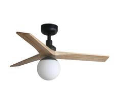 FARO 34284-11L - Lubinis ventiliatorius KLIM S 1xE27/15W/230V pušis/juoda + +VP
