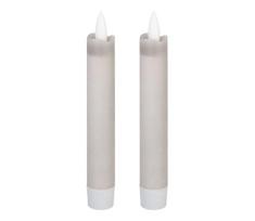 Eglo 422223 - KOMPLEKTAS 2x LED Žvakė ANTANABE LED/1xAAA 15 cm pilka